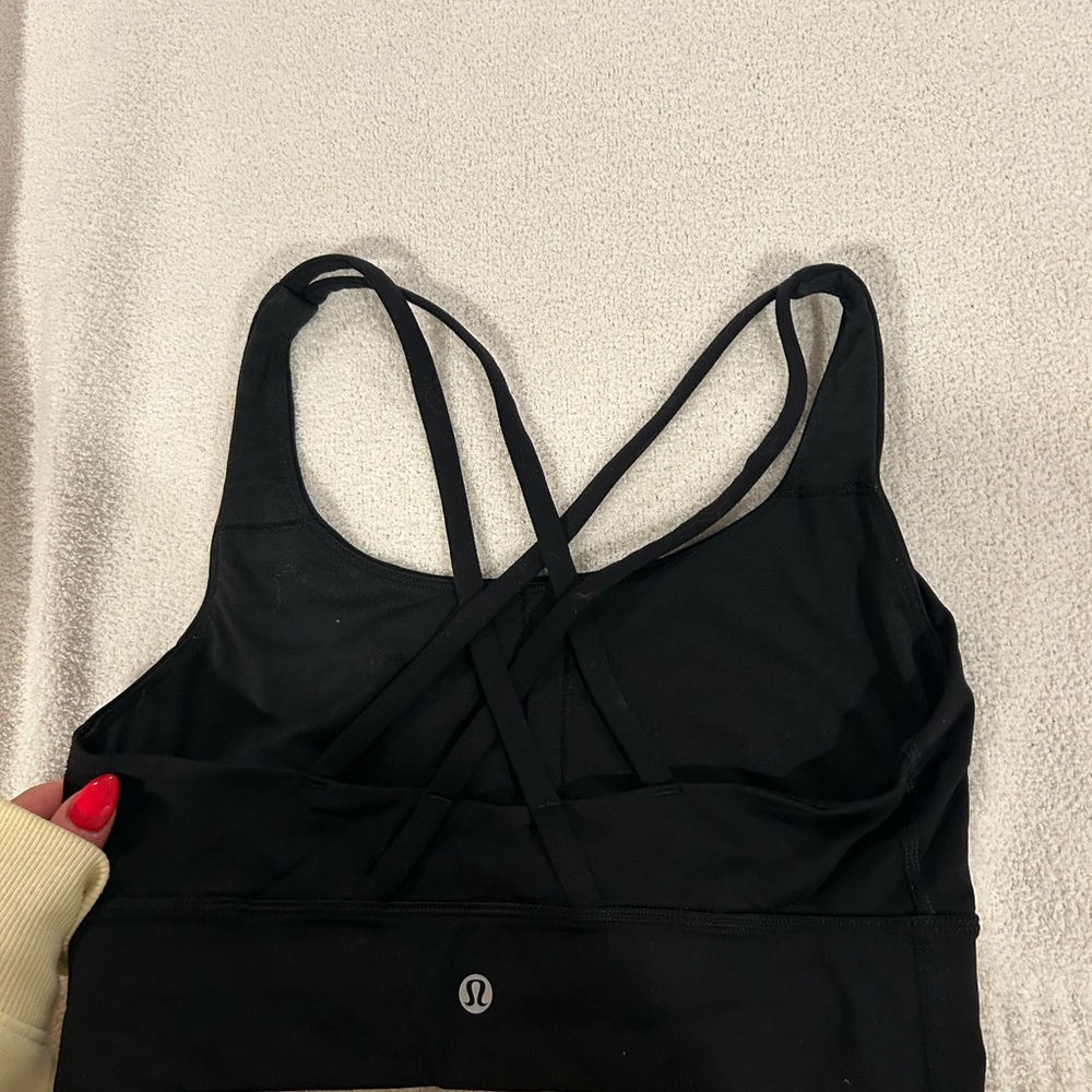lululemon athletica Black Cross-Back Sports Bra - Picture 2 of 3